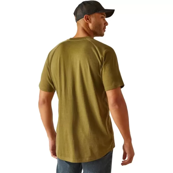 imageAriat Mens Rebar Cotton Strong TShirtLichen Heather