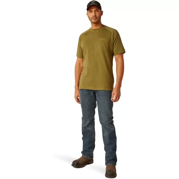 imageAriat Mens Rebar Cotton Strong TShirtLichen Heather