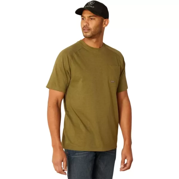 imageAriat Mens Rebar Cotton Strong TShirtLichen Heather