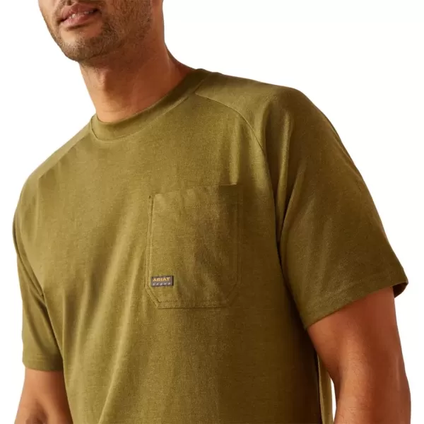 imageAriat Mens Rebar Cotton Strong TShirtLichen Heather