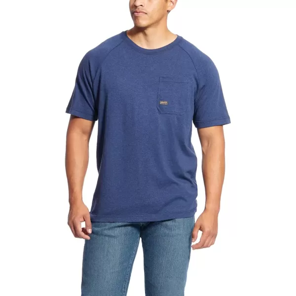 imageAriat Mens Rebar Cotton Strong TShirtNavy Heather