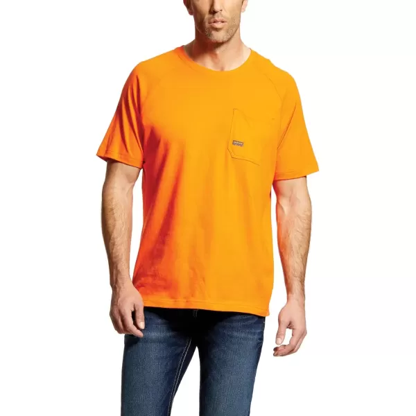 imageAriat Mens Rebar Cotton Strong TShirtSafety Orange