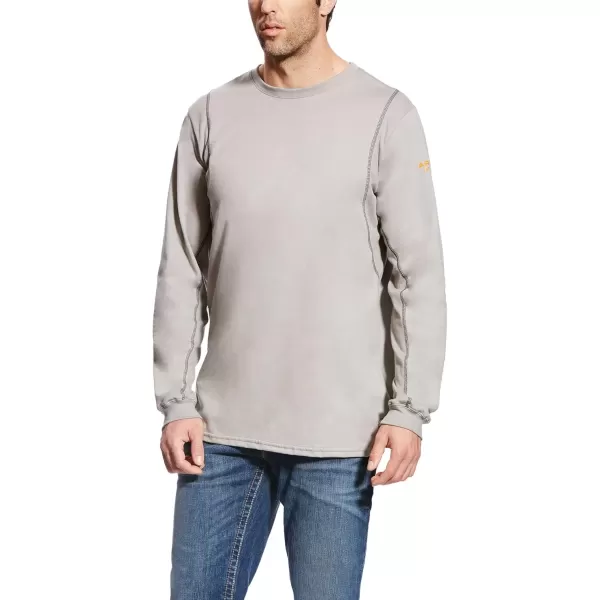 imageARIAT Mens Fr Ac Crew TShirtSilver Fox