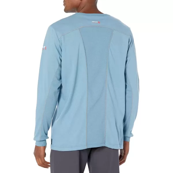 imageARIAT Mens Fr Ac Crew TShirtSteel Blue
