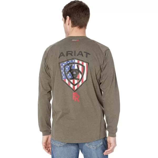 imageARIAT Mens Fr Air Service TShirtSage Heather