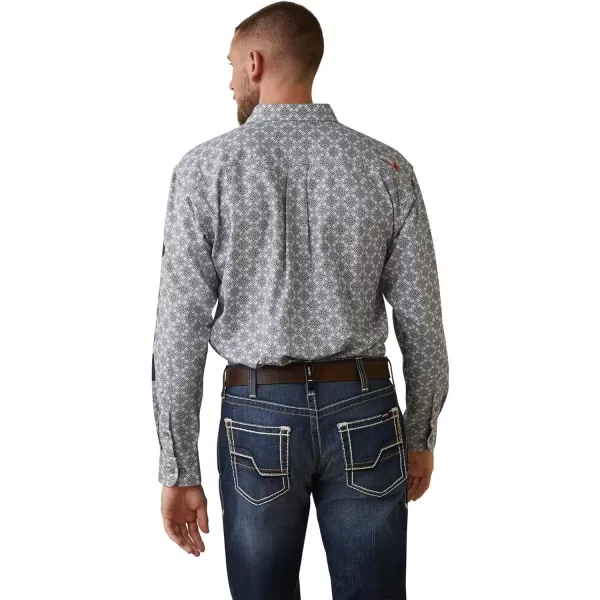 imageARIAT Mens Fr Amato Logo Stretch Work ShirtLavendar Print