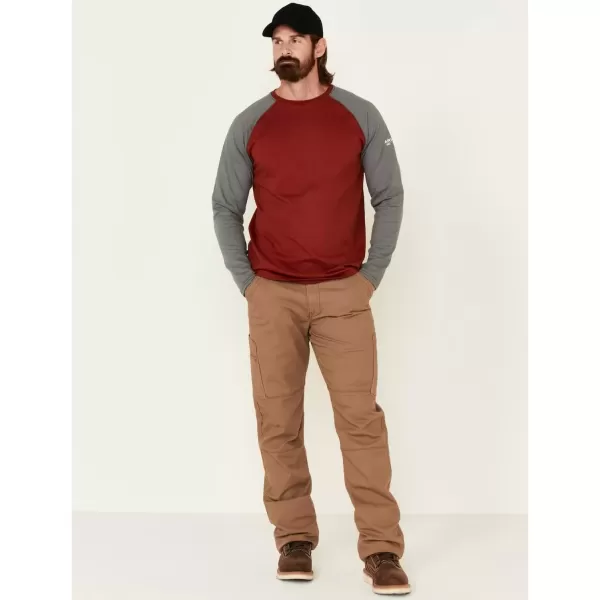 imageARIAT Mens Fr Baseball TShirtRedDk Grey