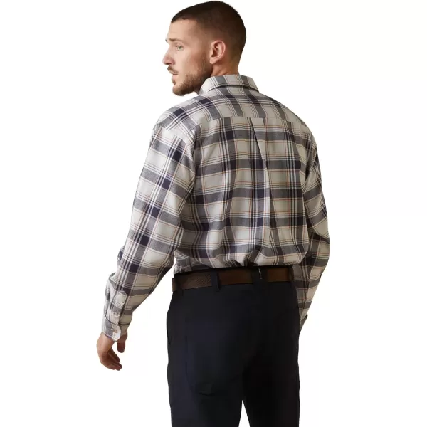 imageARIAT Mens Fr Chiseled Work ShirtNavyWhite Plaid