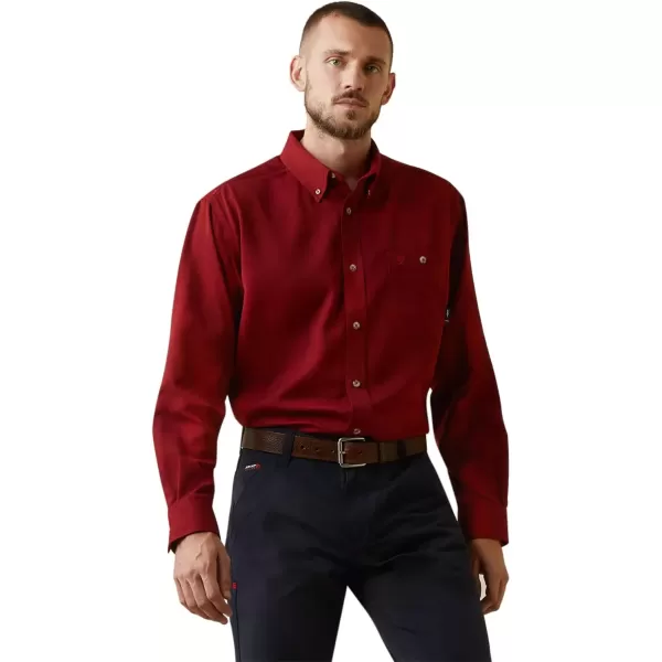 imageAriat Mens FR Air Inherent Work ShirtRed Heather