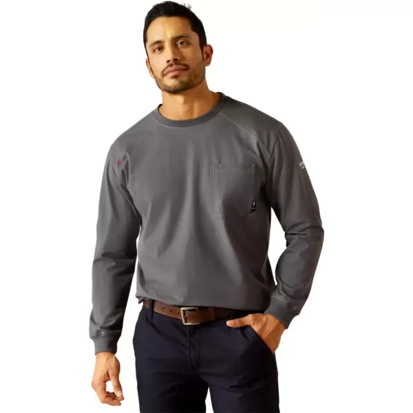 imageAriat Mens FR Air Rig Life Graphic TShirtCharcoal Grey