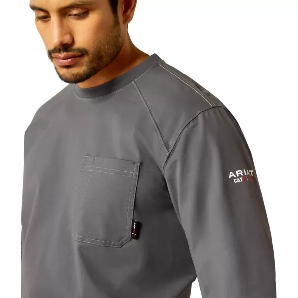 imageAriat Mens FR Air Rig Life Graphic TShirtCharcoal Grey