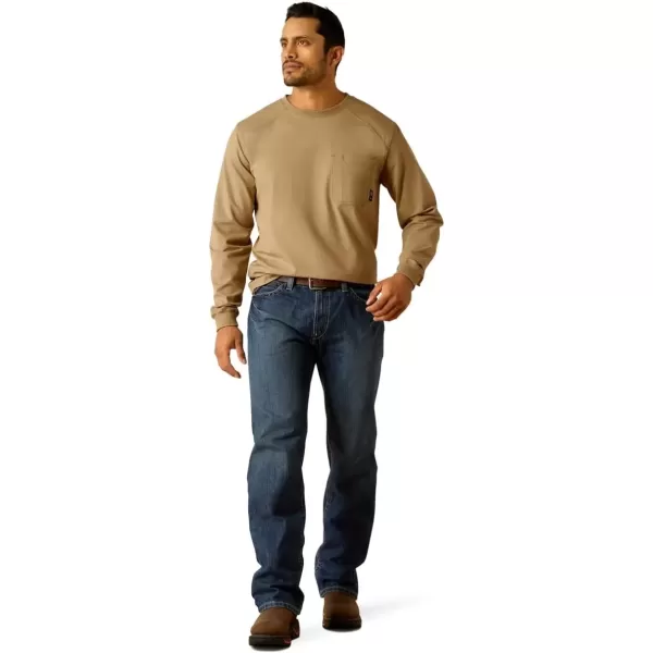 imageAriat Mens FR Air Rig Life Graphic TShirtField Khaki