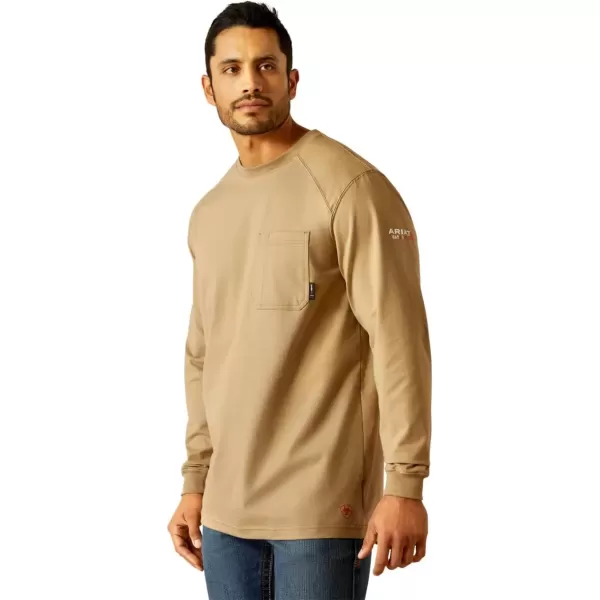 imageAriat Mens FR Air Rig Life Graphic TShirtField Khaki