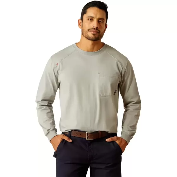 imageAriat Mens FR Air Rig Life Graphic TShirtSilver Fox