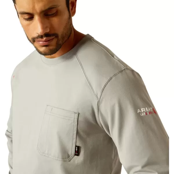 imageAriat Mens FR Air Rig Life Graphic TShirtSilver Fox