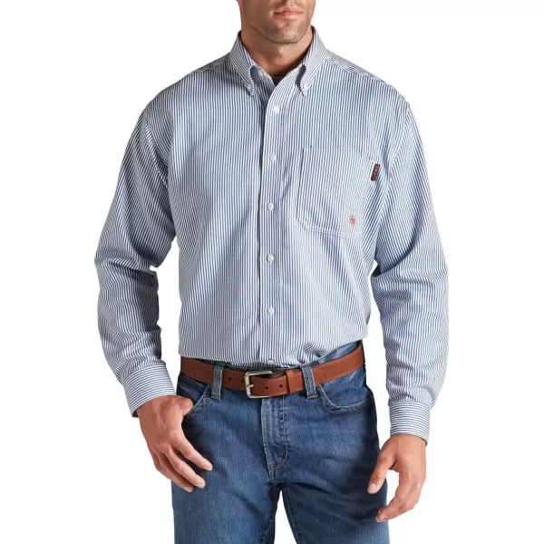 imageAriat Mens FR Basic Work ShirtBold Blue Stripe