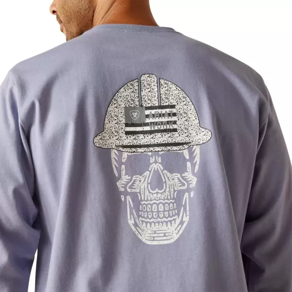 imageAriat Mens FR Roughneck Skull Logo Long Sleeve ShirtInfinity