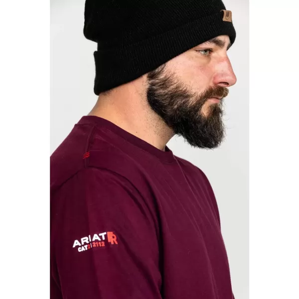 imageAriat Mens FR Roughneck Skull Logo Long Sleeve ShirtMalbec