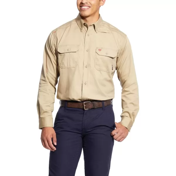 imageAriat Mens FR Solid Work ShirtDusty Road