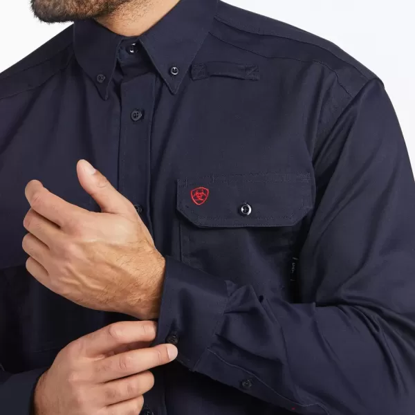 imageAriat Mens FR Solid Work ShirtNavy