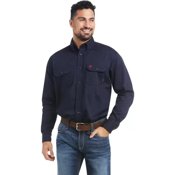 imageAriat Mens FR Solid Work ShirtNavy