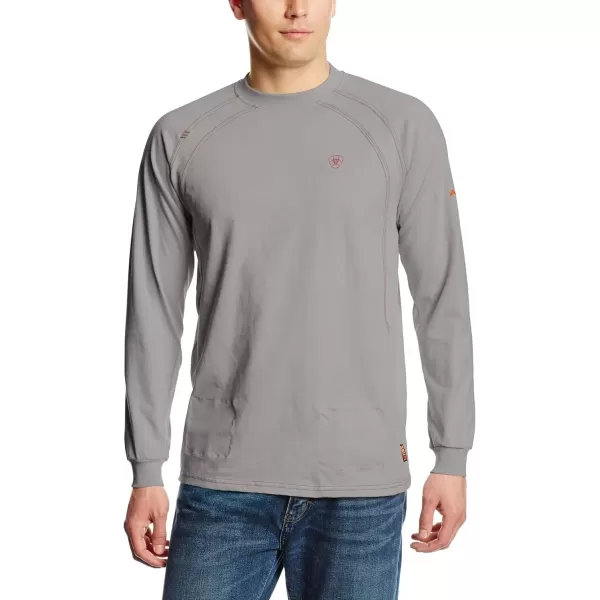imageAriat Mens FR Work Crew TShirtSilver Fox