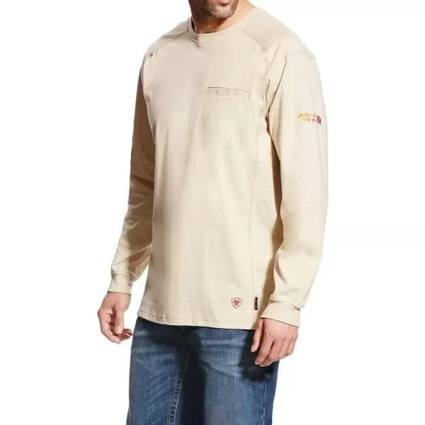 imageAriat Mens Fr Air Crew TShirtSand Heather