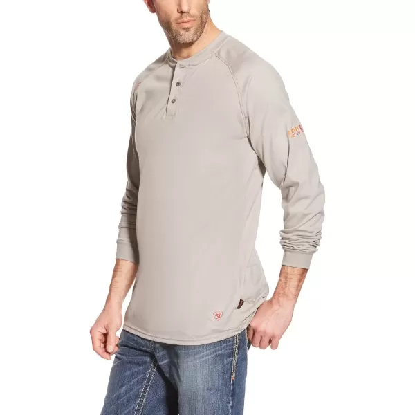 imageAriat Mens Fr Henley TopSilver Fox