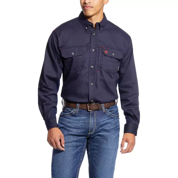 imageAriat Mens Fr Solid Vent Work ShirtNavy