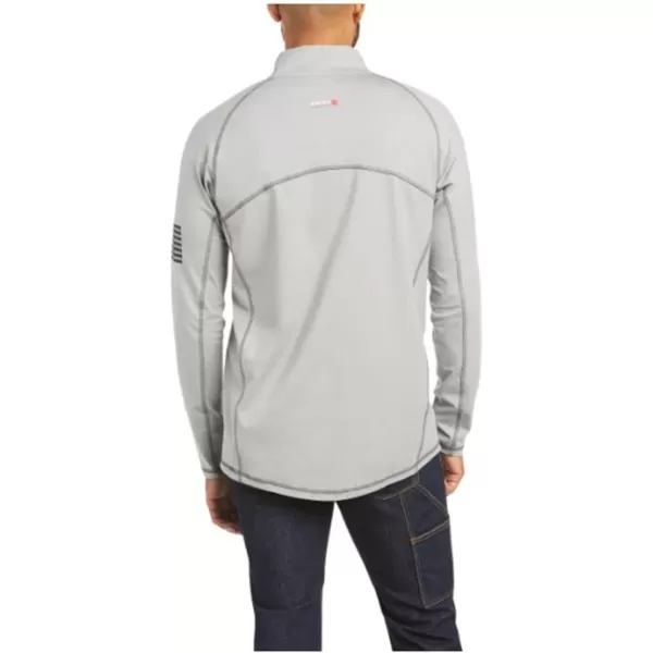 imageARIAT Mens Fr Combat Stretch Patriot 14 Zip Work ShirtSilver Fox