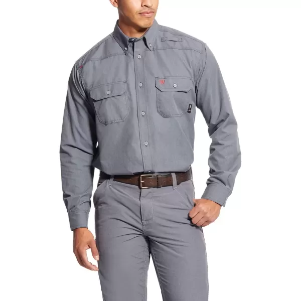 imageARIAT Mens Fr Featherlight Work ShirtGunmetal