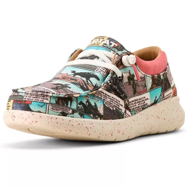 imageARIAT Womens Hilo Stretch Slip On Flats Casual  BlackAriat Comicbook