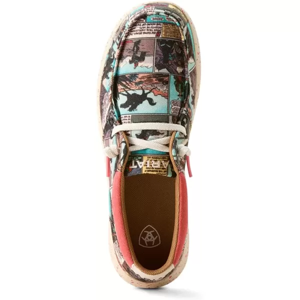 imageARIAT Womens Hilo Stretch Slip On Flats Casual  BlackAriat Comicbook