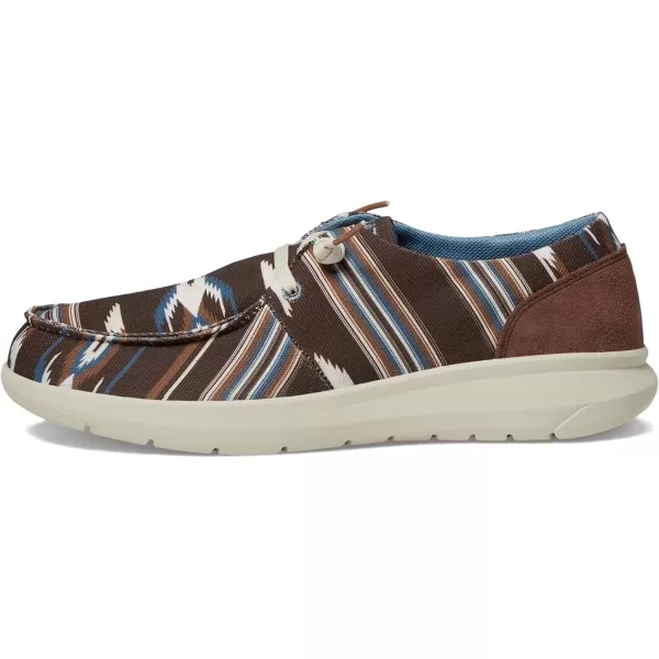 imageARIAT Womens Hilo Stretch Slip On Flats Casual  BlackArroyo Chocolate