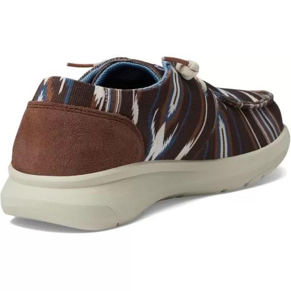 imageARIAT Womens Hilo Stretch Slip On Flats Casual  BlackArroyo Chocolate
