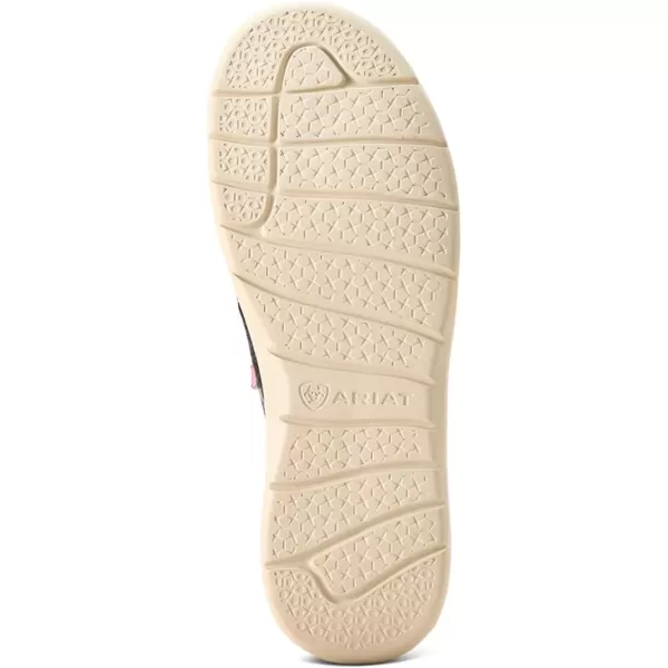 imageARIAT Womens Hilo Stretch Slip On Flats Casual  BlackBlack  White Flannel Blanket
