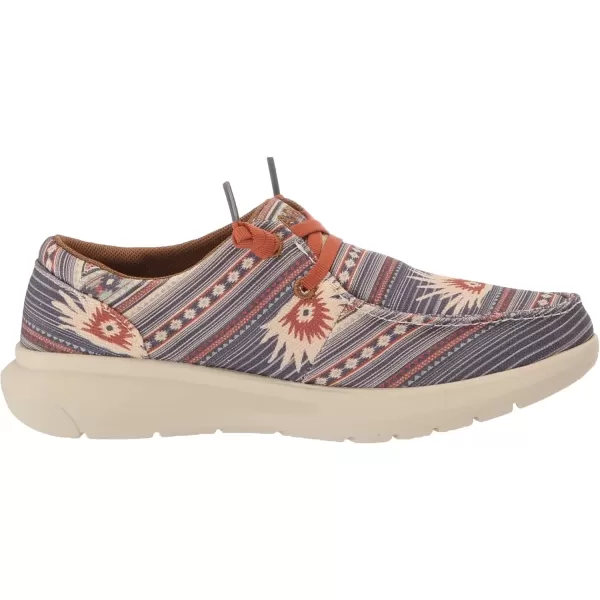 imageARIAT Womens Hilo Stretch Slip On Flats Casual  BlackBlue Boquillas Print