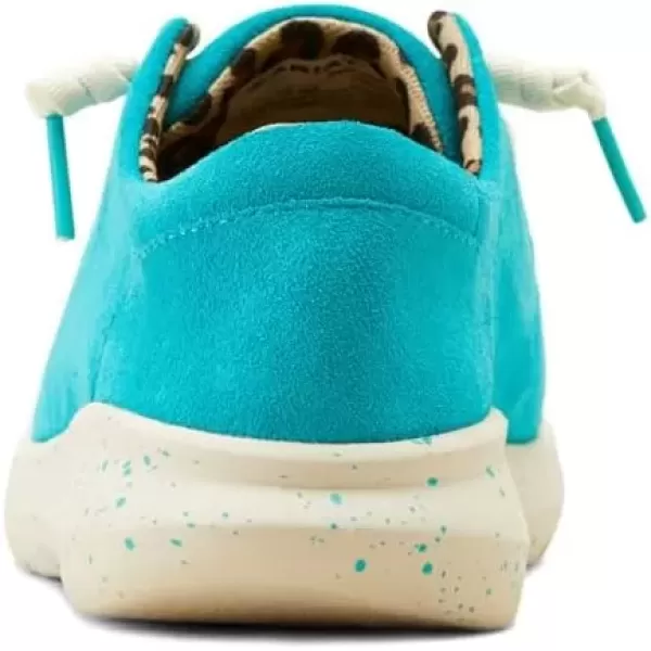 imageARIAT Womens Hilo Stretch Slip On Flats Casual  BlackBrightest Turquoise