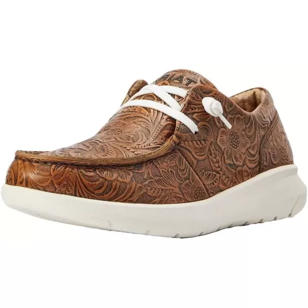 Brown Floral Emboss