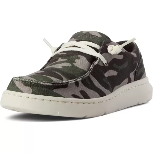 imageARIAT Womens Hilo Stretch Slip On Flats Casual  BlackCamo Print