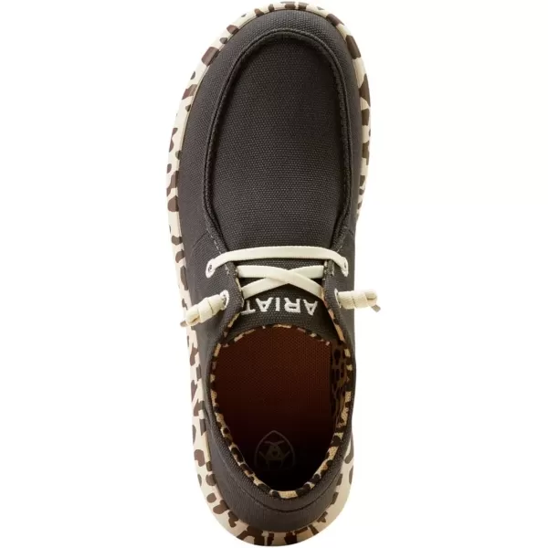 imageARIAT Womens Hilo Stretch Slip On Flats Casual  BlackCharcoal