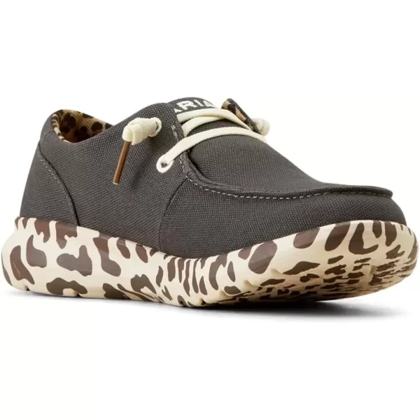 imageARIAT Womens Hilo Stretch Slip On Flats Casual  BlackCharcoal