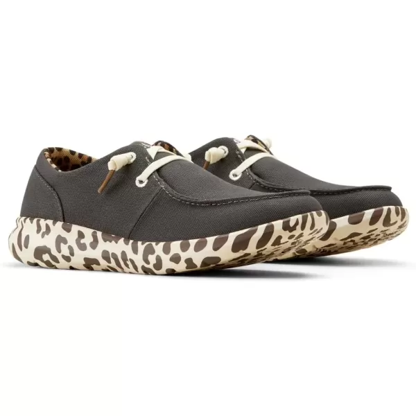 imageARIAT Womens Hilo Stretch Slip On Flats Casual  BlackCharcoal