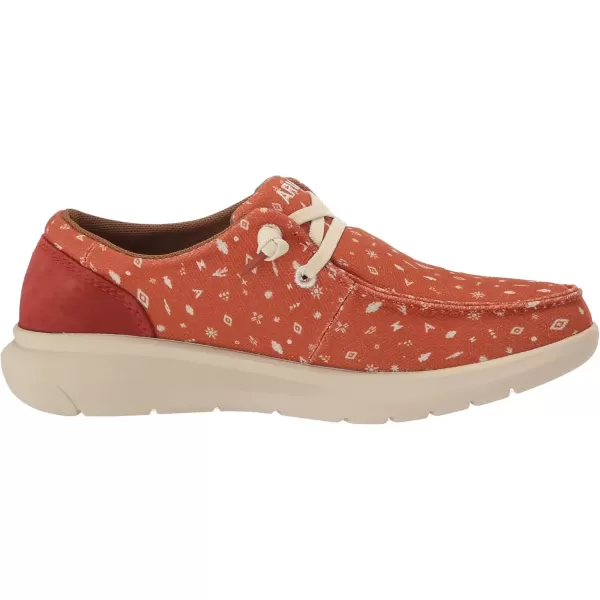imageARIAT Womens Hilo Stretch Slip On Flats Casual  BlackClay Dibujo Print