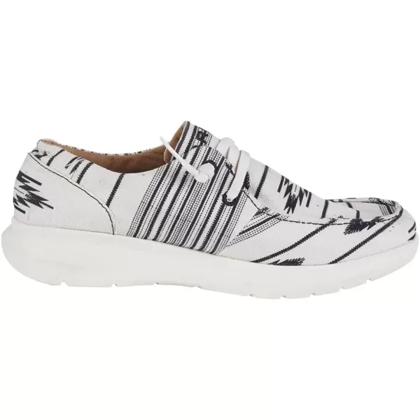 imageARIAT Womens Hilo Stretch Slip On Flats Casual  BlackCristo Cream