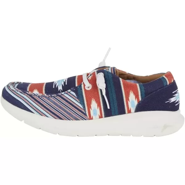 imageARIAT Womens Hilo Stretch Slip On Flats Casual  BlackCristo Navy
