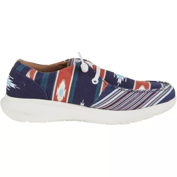 imageARIAT Womens Hilo Stretch Slip On Flats Casual  BlackCristo Navy