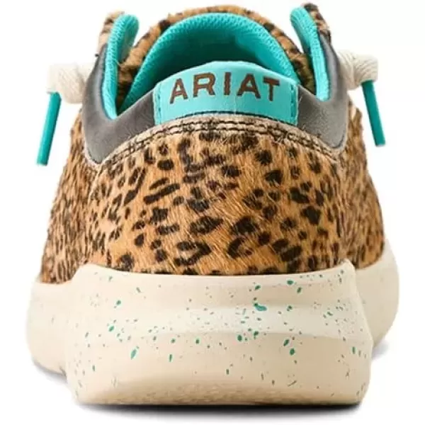 imageARIAT Womens Hilo Stretch Slip On Flats Casual  BlackHair on Cheetah Print