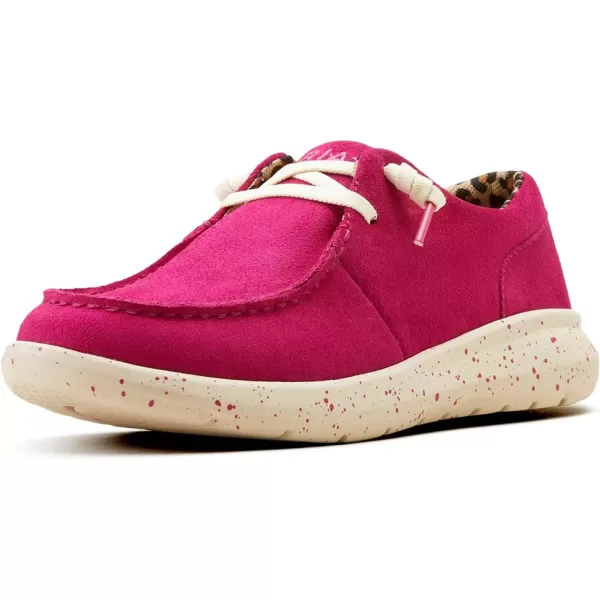 imageARIAT Womens Hilo Stretch Slip On Flats Casual  BlackHottest Pink