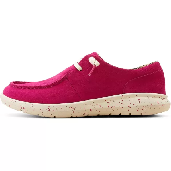 imageARIAT Womens Hilo Stretch Slip On Flats Casual  BlackHottest Pink